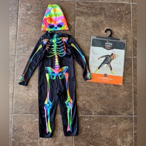 Toddler Colorful Skeleton Costume